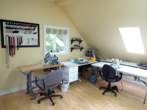 sewing room organization