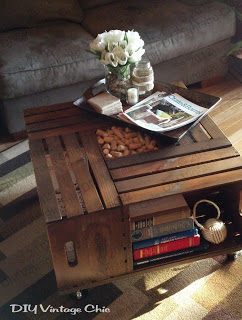 Crate DIY Coffee Table