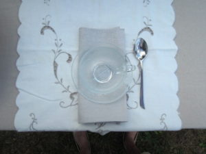 table, setting, linens, outdoor, linen