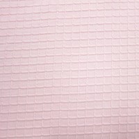pink waffle knit organic cotton