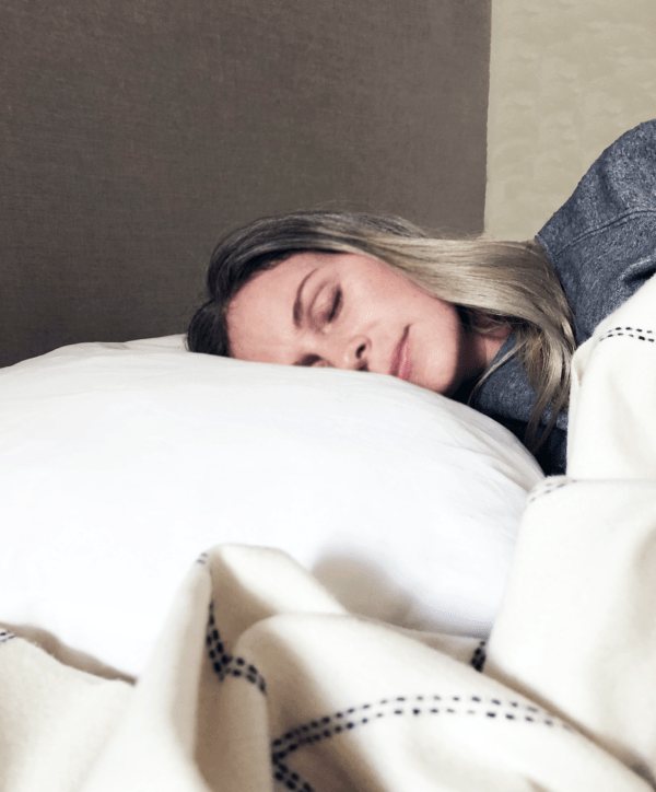 wool pillow and duvet