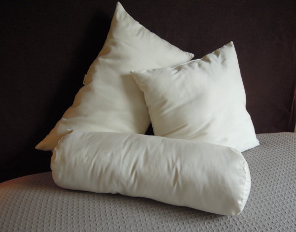 pillow insert, pillow form, organic, wool