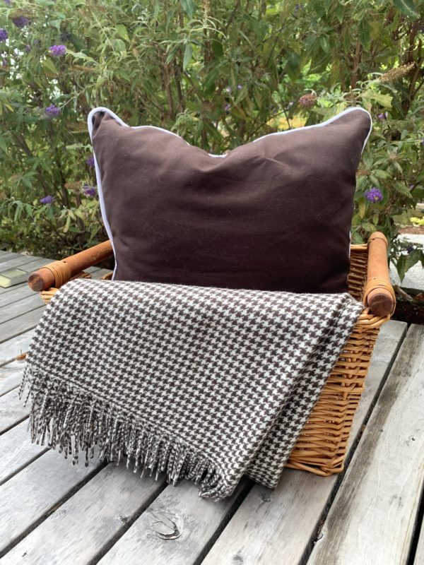 brown pillow cover