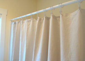 linen, shower curtain, nikkidesigns