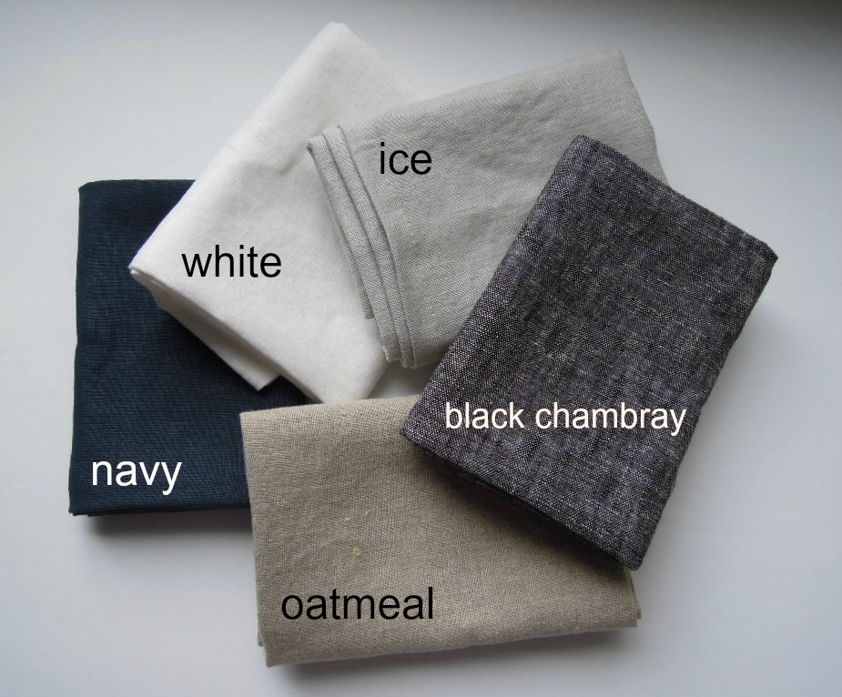 black linen tea towels