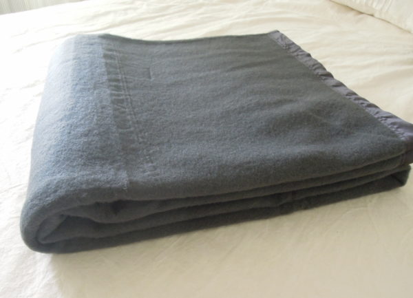 wool blanket, grey