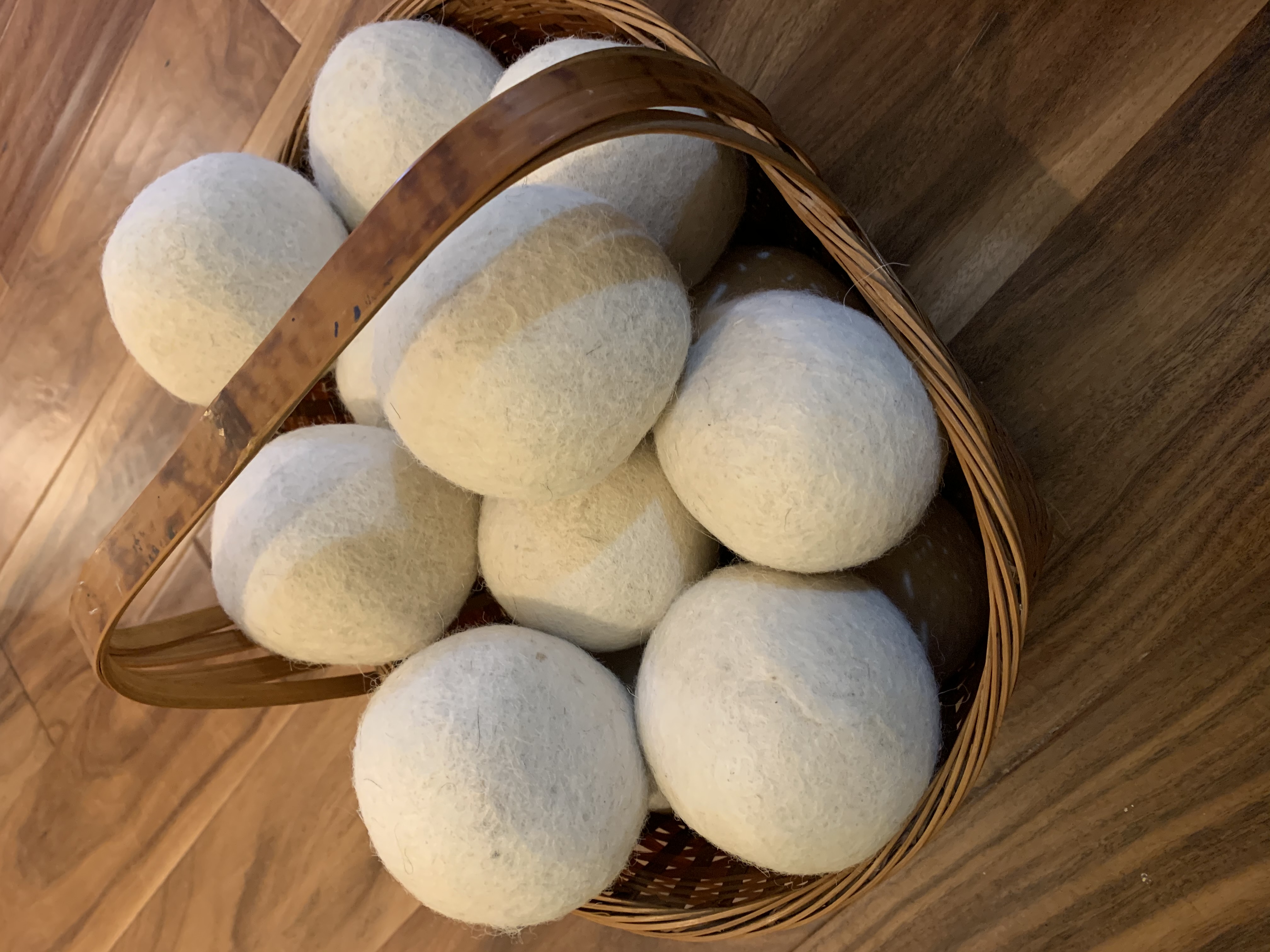 Set of Two Felted Wool Dryer Balls - NikkiDesigns