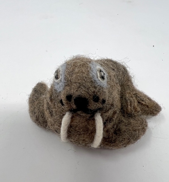 wool ornament walrus