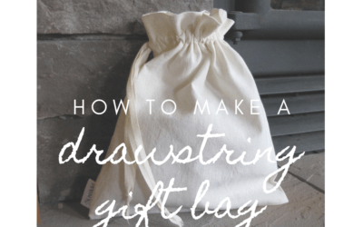 How to Make a Large Drawstring Gift Bag