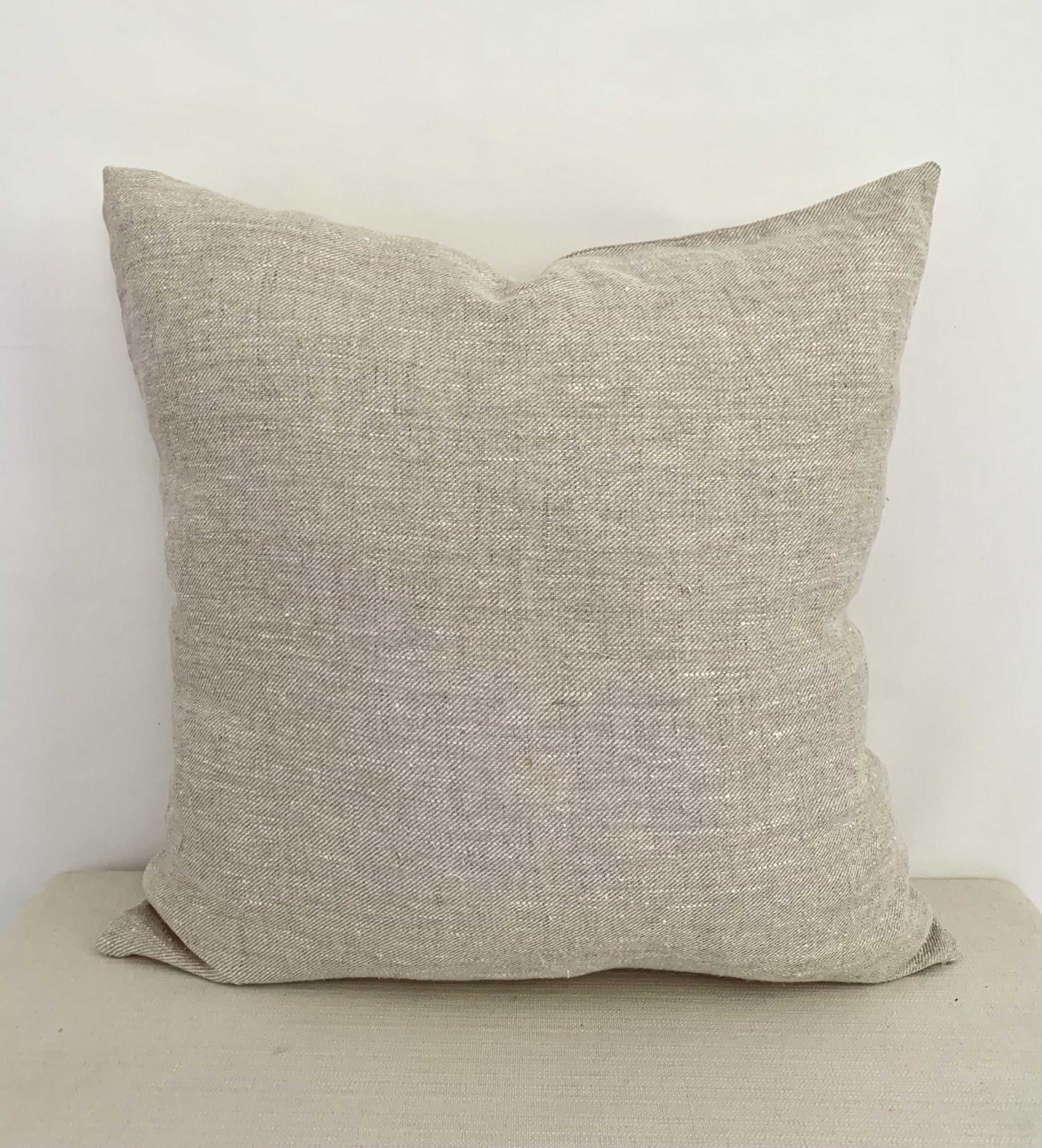 Rustic Linen Pillow Covers, 22x22 NikkiDesigns