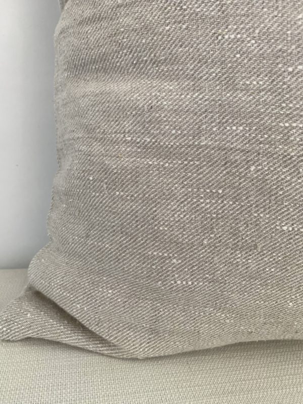neutral linen pillow