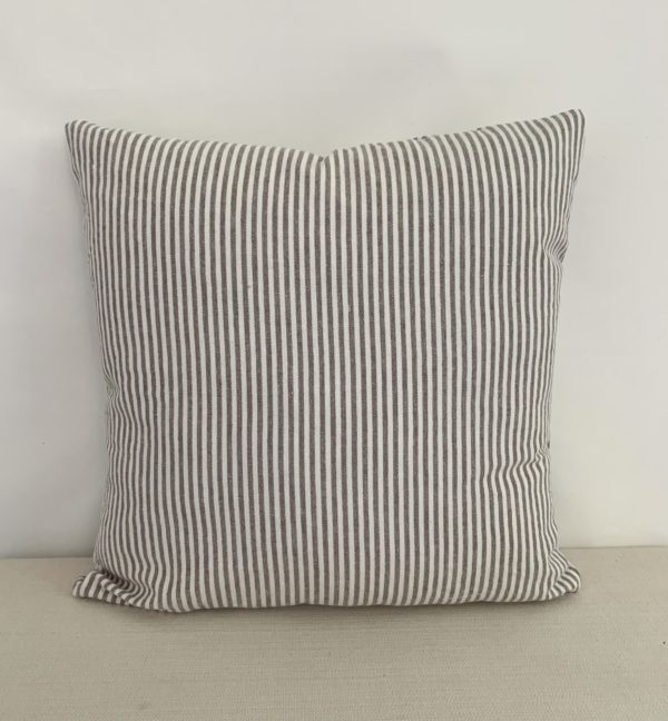 striped hemp pillow