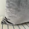Grey Velvet Pillow Covers - 20x20 - Image 2