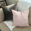 Grey Velvet Pillow Covers - 20x20 - Image 7