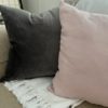 Grey Velvet Pillow Covers - 20x20 - Image 5