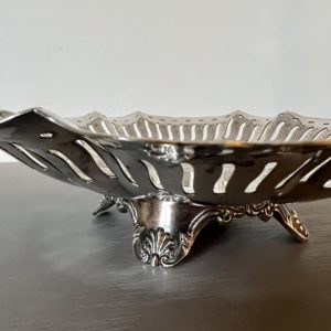 Vintage silver footed dish