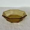 Vintage MCM Octagonal Amber Glass Bowl - Image 5