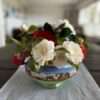 Vintage English Porcelain Footed Bowl with Silver Rim - Image 4