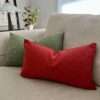 Burnt Orange Linen Pillow Covers - 12x20 - Image 5
