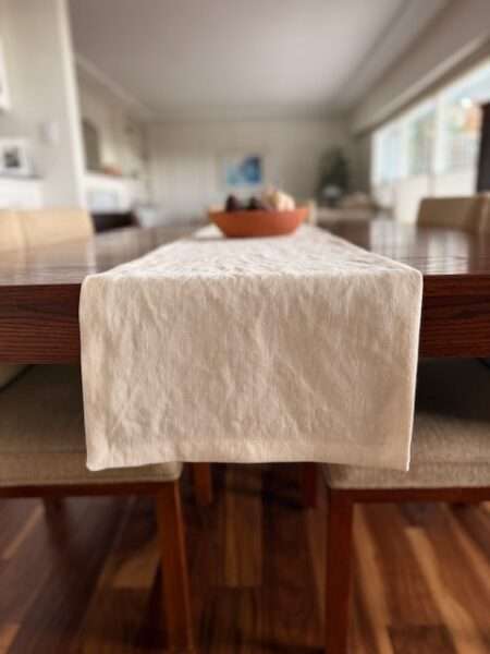 hemp tablerunner
