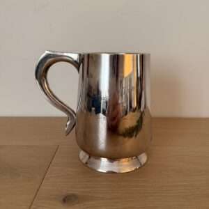 vintage silver tankard