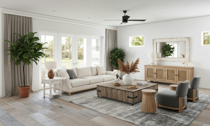 modern coastal livingroom